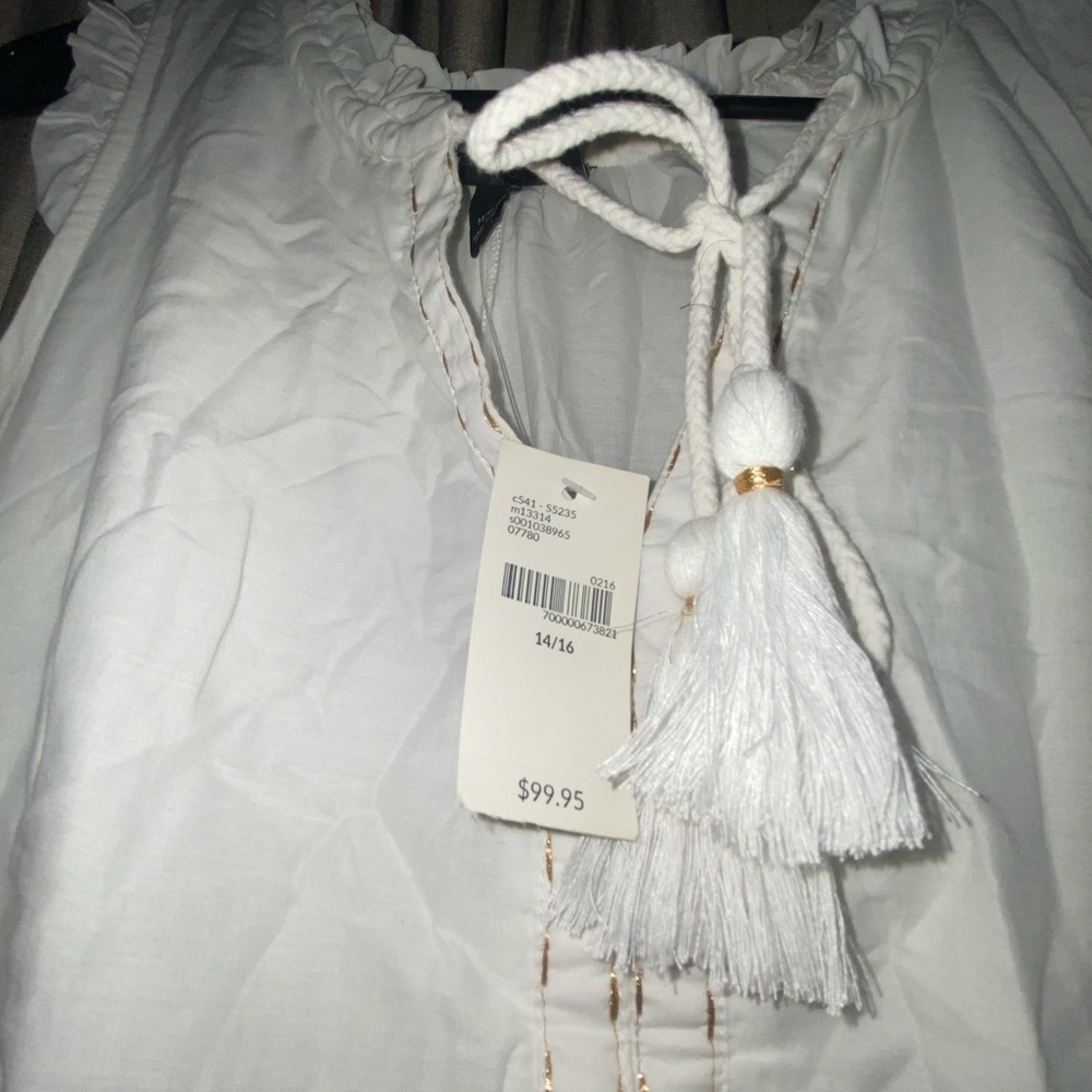 Lane Bryant White Maxi Dress Size 14/16